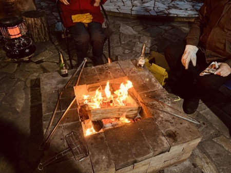 BBQの後で